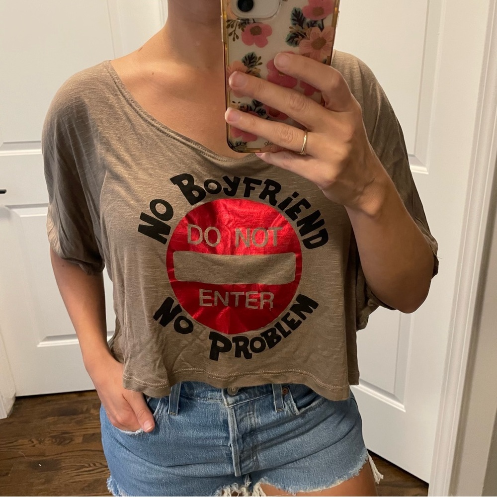 No Boyfriend, No Problem Graphic Tee